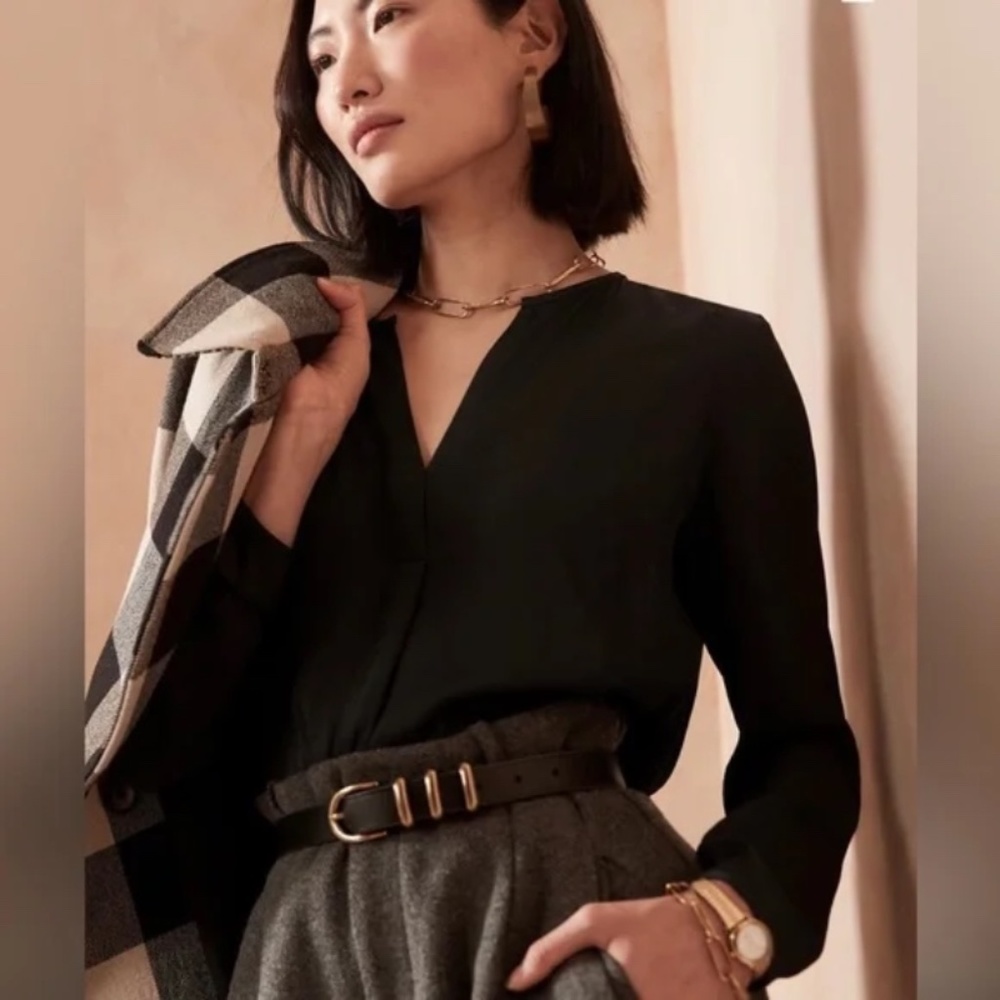 Banana Republic Essential Popover Top XXL NWT